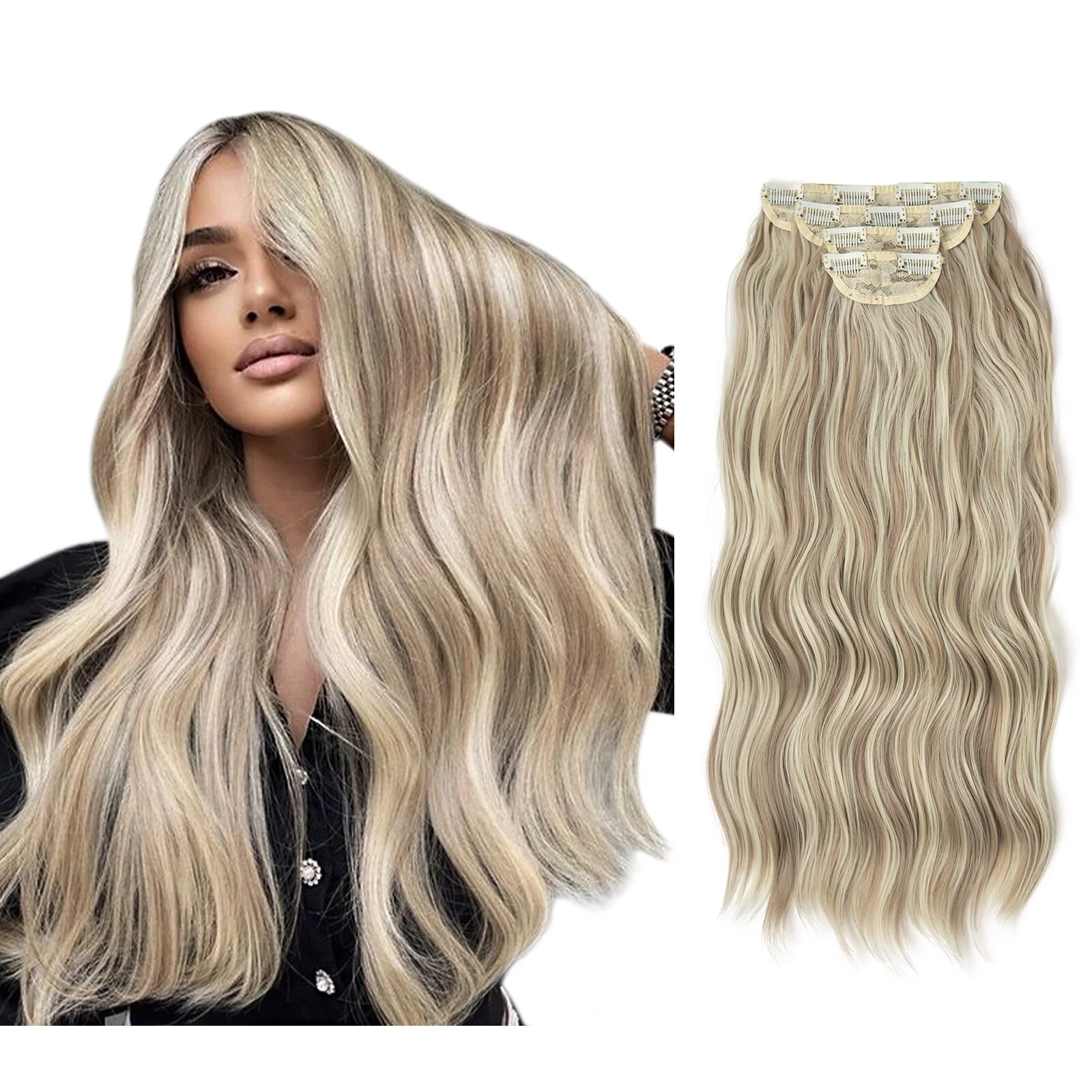 4 teiliges - Clip-in Extensions | 55cm - 190g - Deals - Image 5