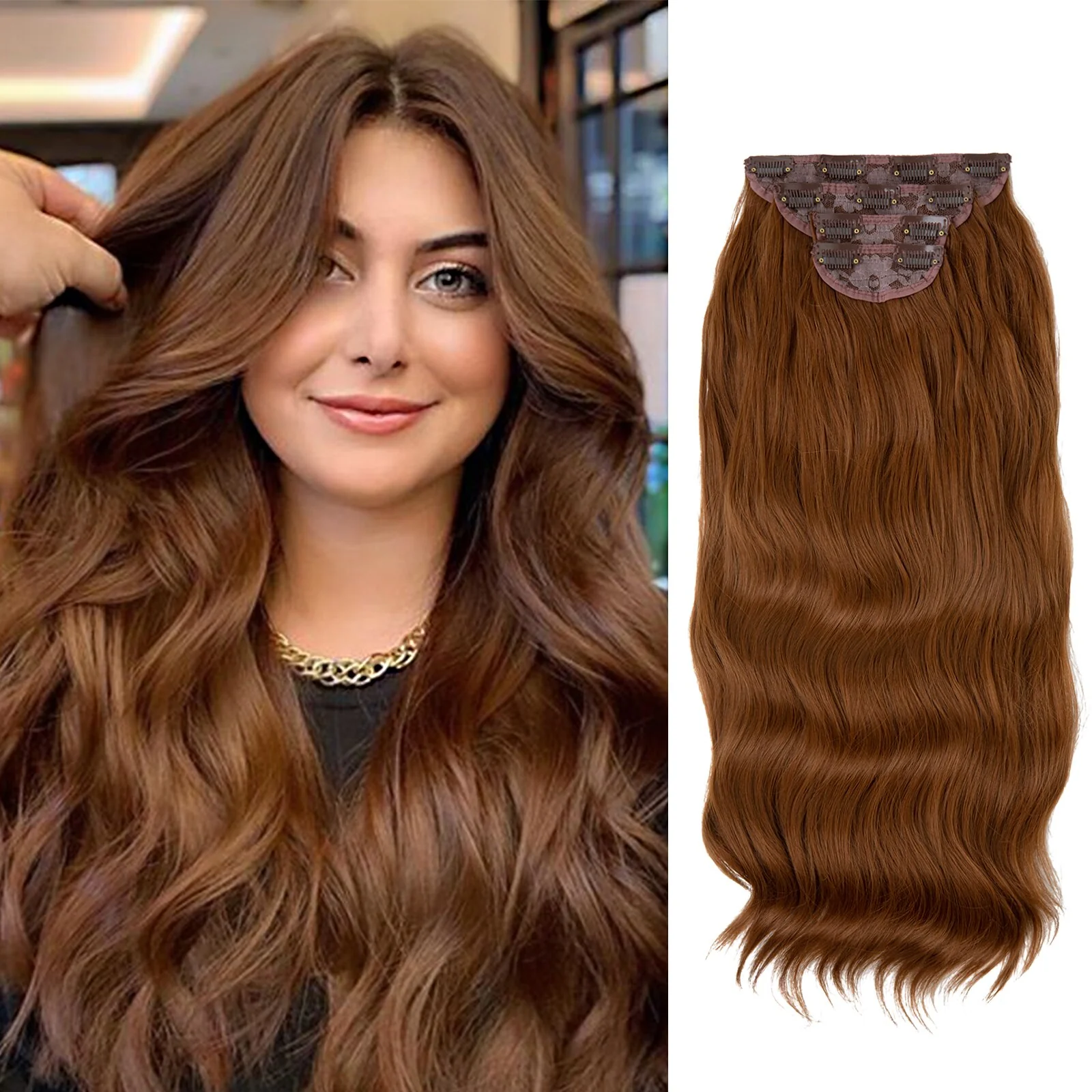 4 teiliges - Clip-in Extensions | 55cm - 190g - Deals - Image 9